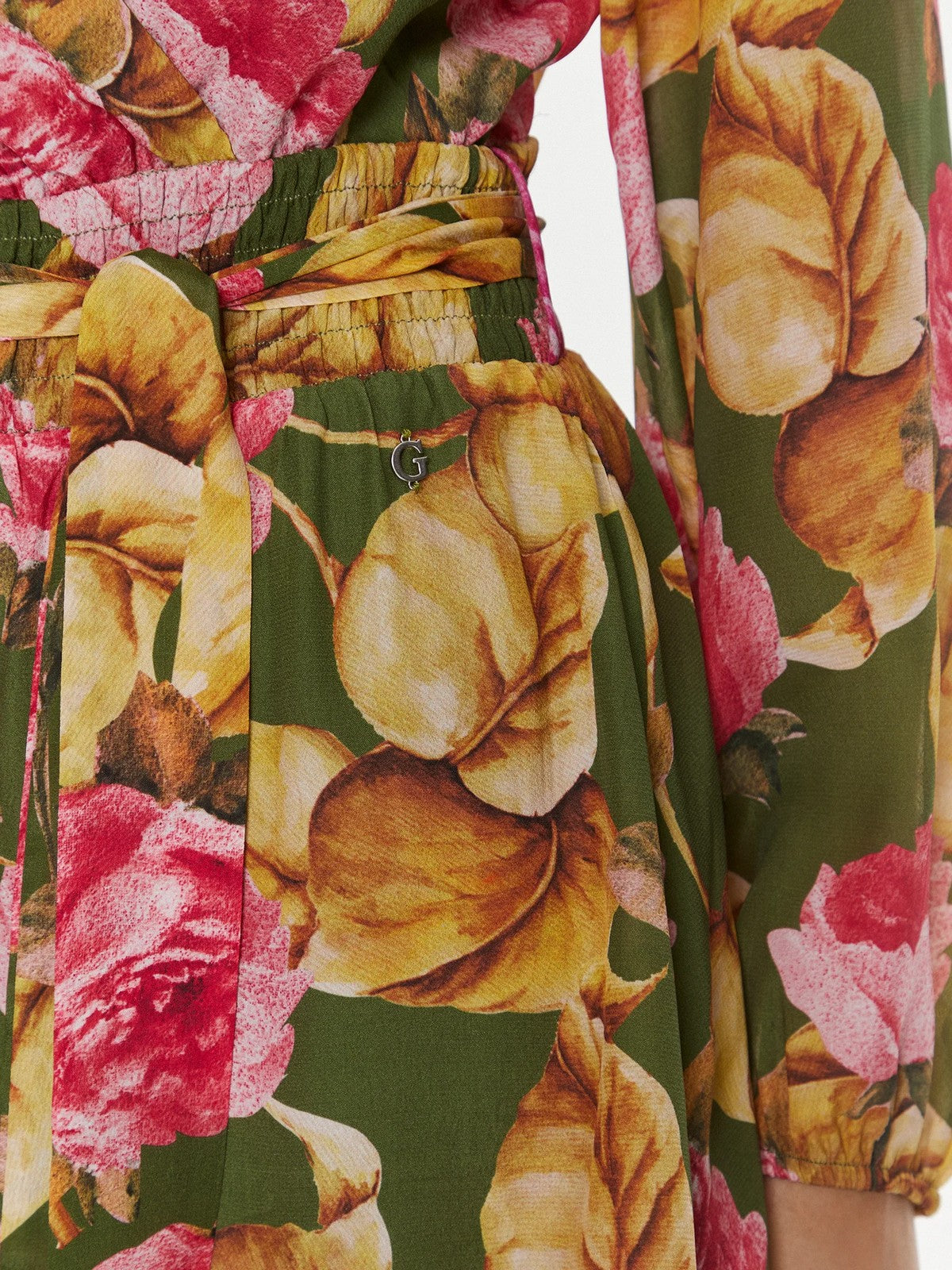 Guess Woman Dress LS Diana Flare Dress W4RK21 WF5K0 P8BW Rosa