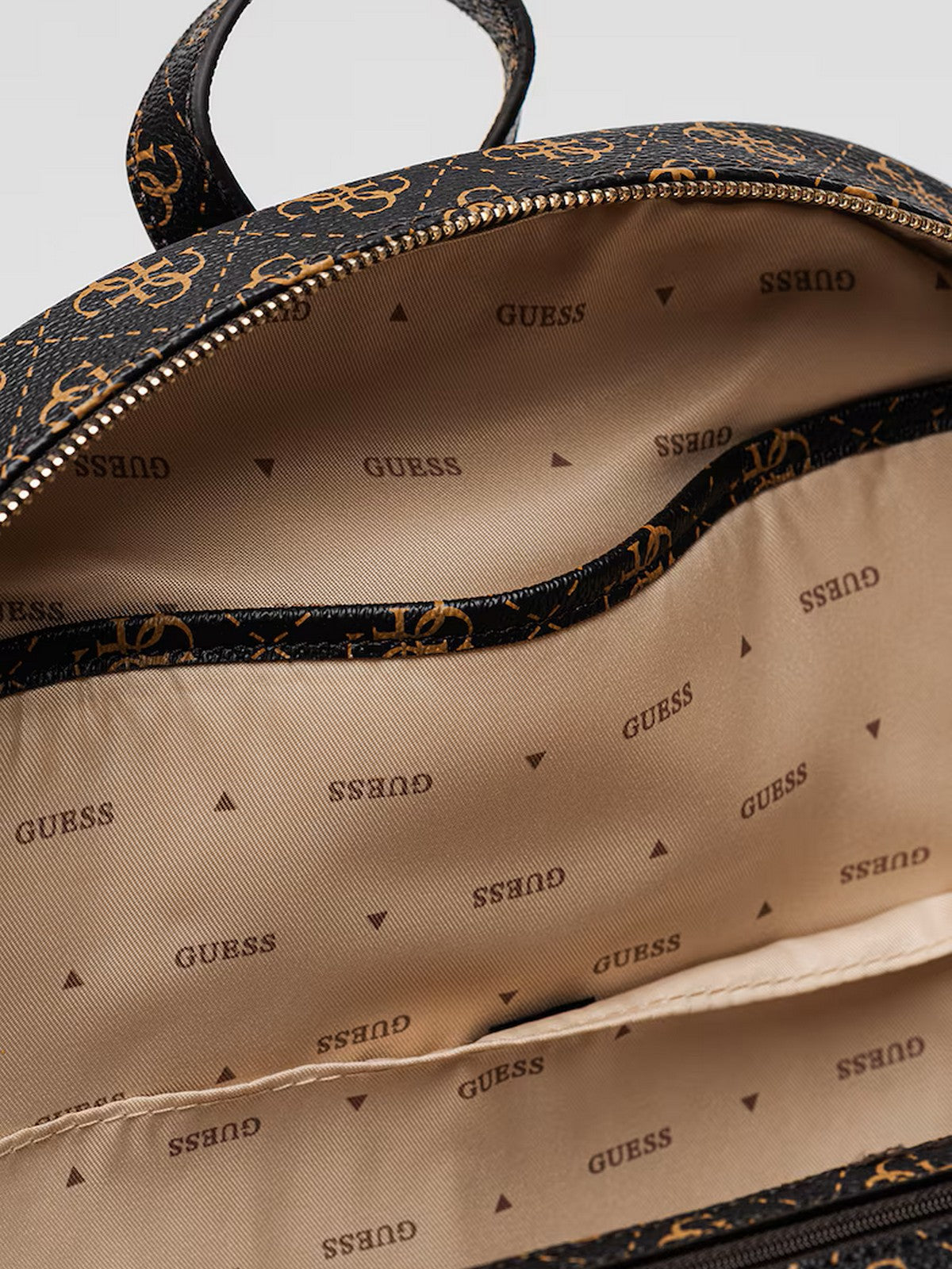 GUESS Zaino Donna POWER PLAY II LRG TECH BCKPCK HWQG71 24350 BNL BROWN LOGO