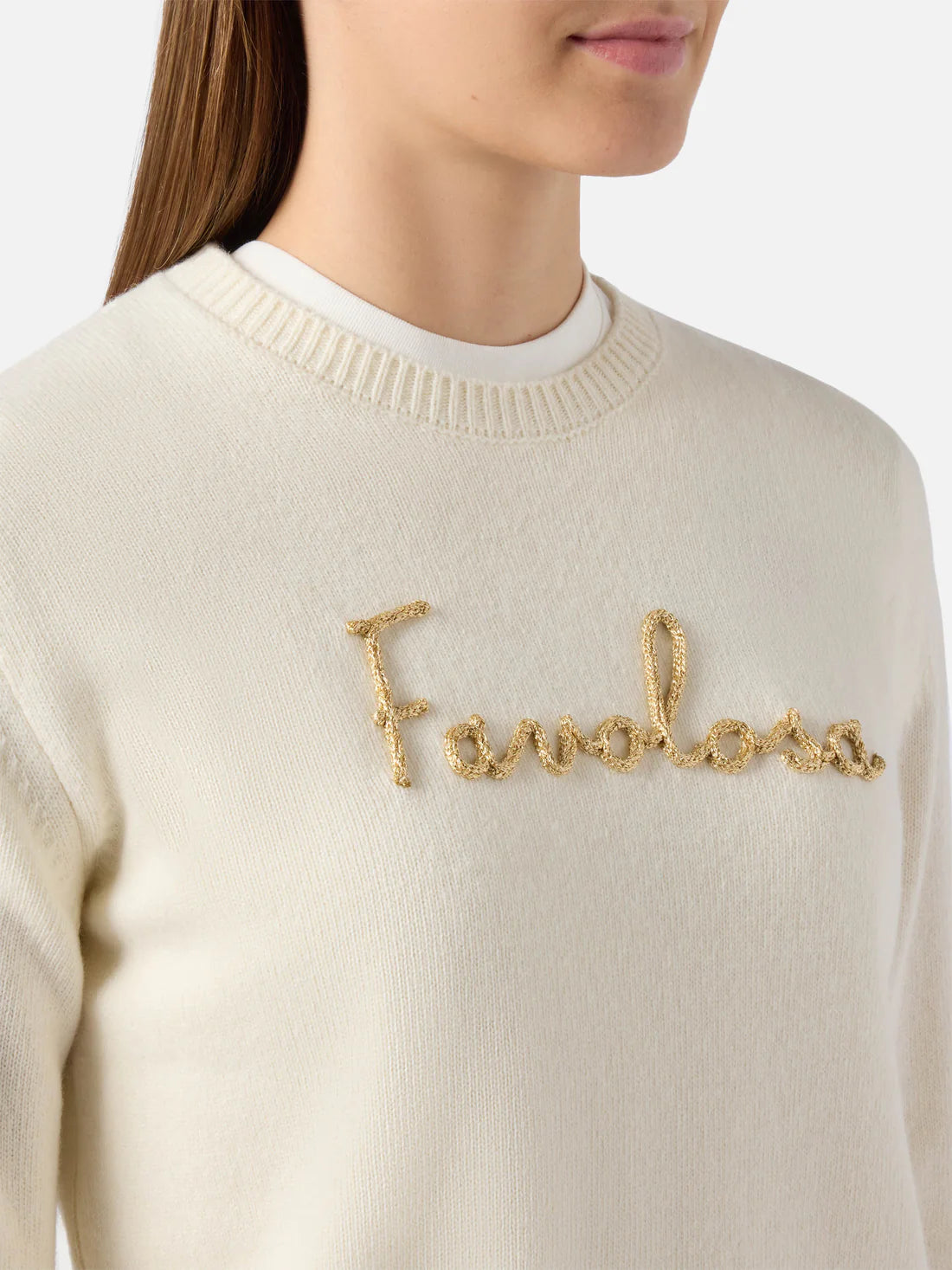 MC2 SAINT BARTH Maglione Donna NEW QUEEN 03953I FAVOLOSA 10OR EMB