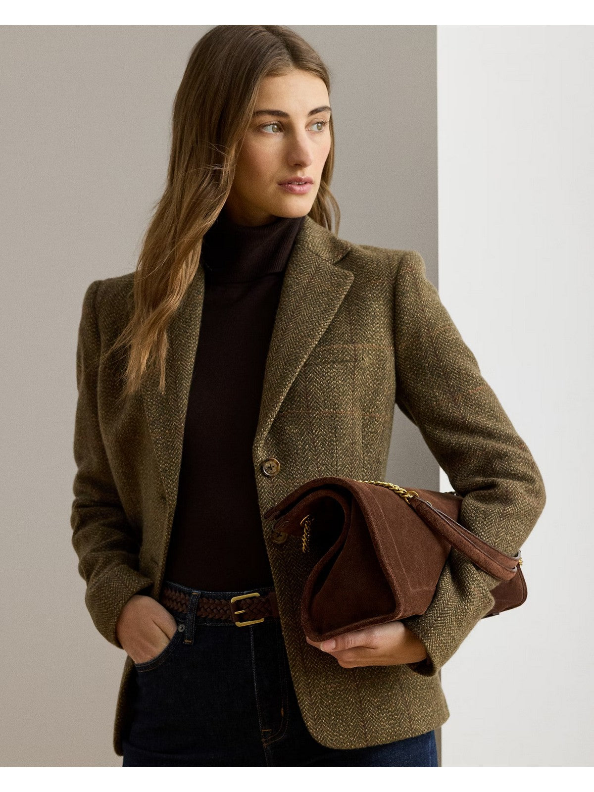 LAUREN RALPH LAUREN Borsa Donna 431969418 002 DARK HICKORY