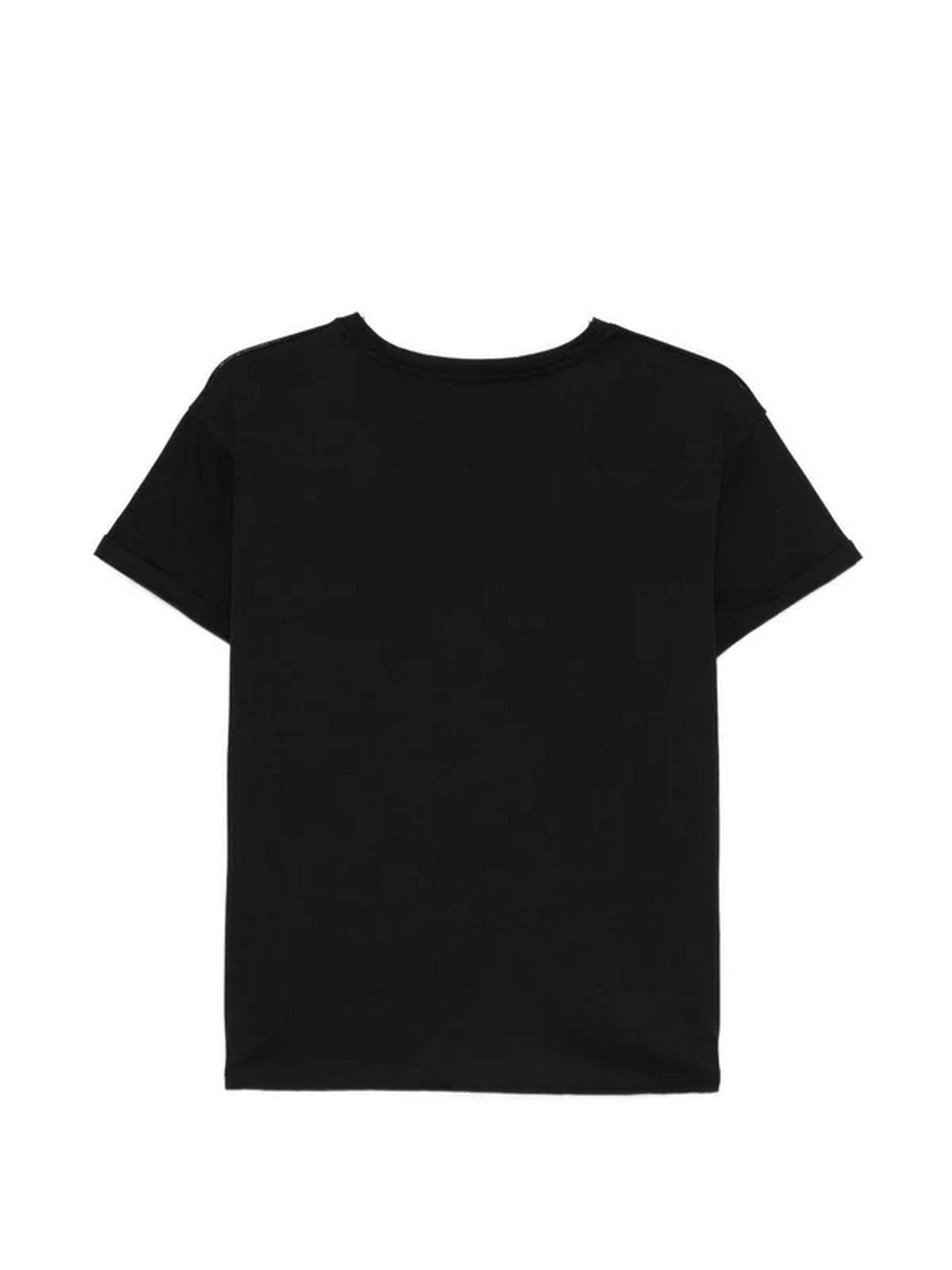 LIU JO WHITE T-shirt Donna WA6372JS923 P9443 Nero LJ studs breast