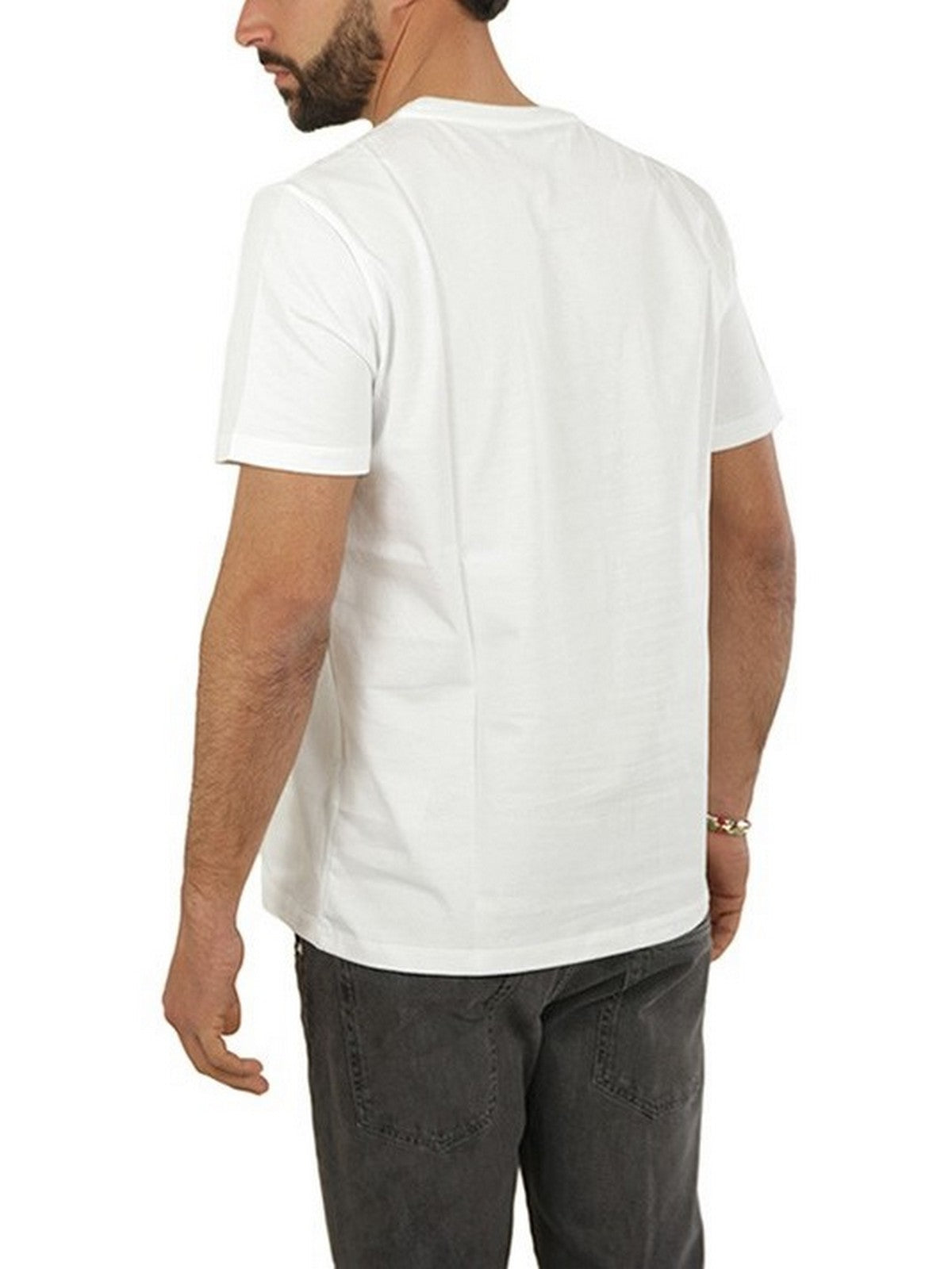DONDUP T-Shirt e Polo Uomo US198 JF0309U HN5 000 Bianco gioboutiqueweb