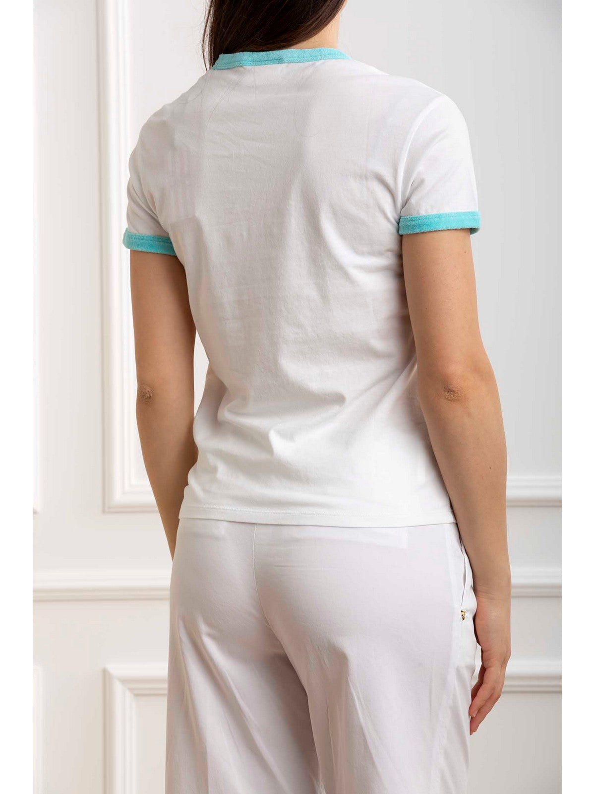 Mc2 Saint Barth T-shirt and Pole Polle Emilie String 05263F Green