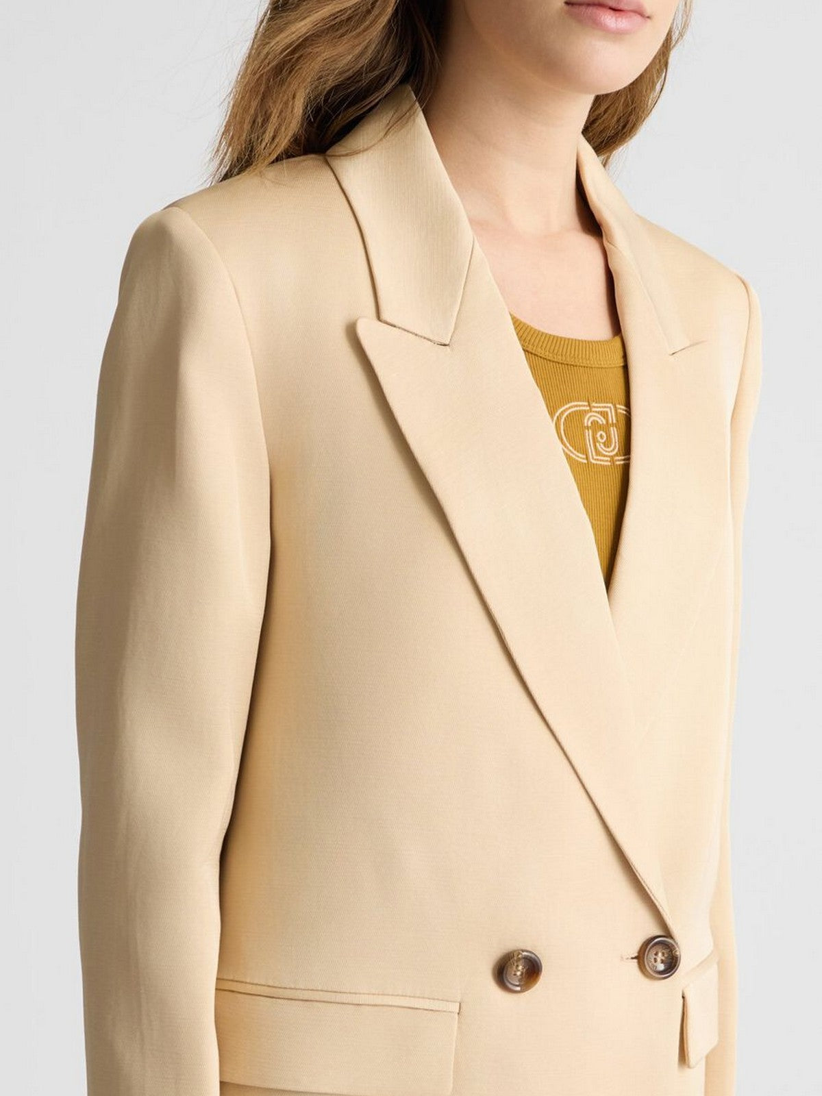 LIU JO BLACK Giacca Donna CA5349T2983 X0650 Beige gioboutiqueweb