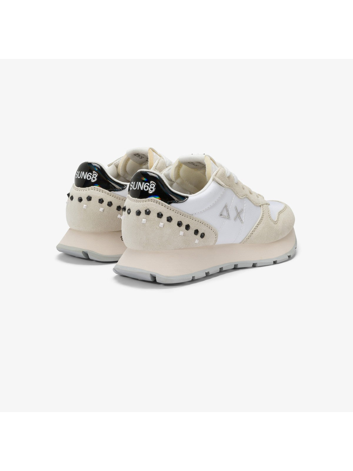 SUN68 Sneaker Donna Ally studs Z35206 01 Bianco gioboutiqueweb
