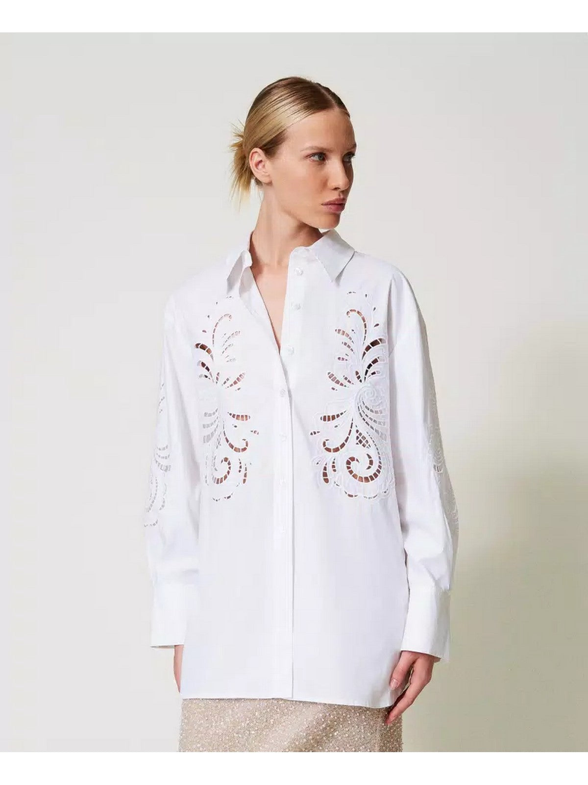 TWINSET Camicia Donna 251TP2170 00001 Bianco gioboutiqueweb
