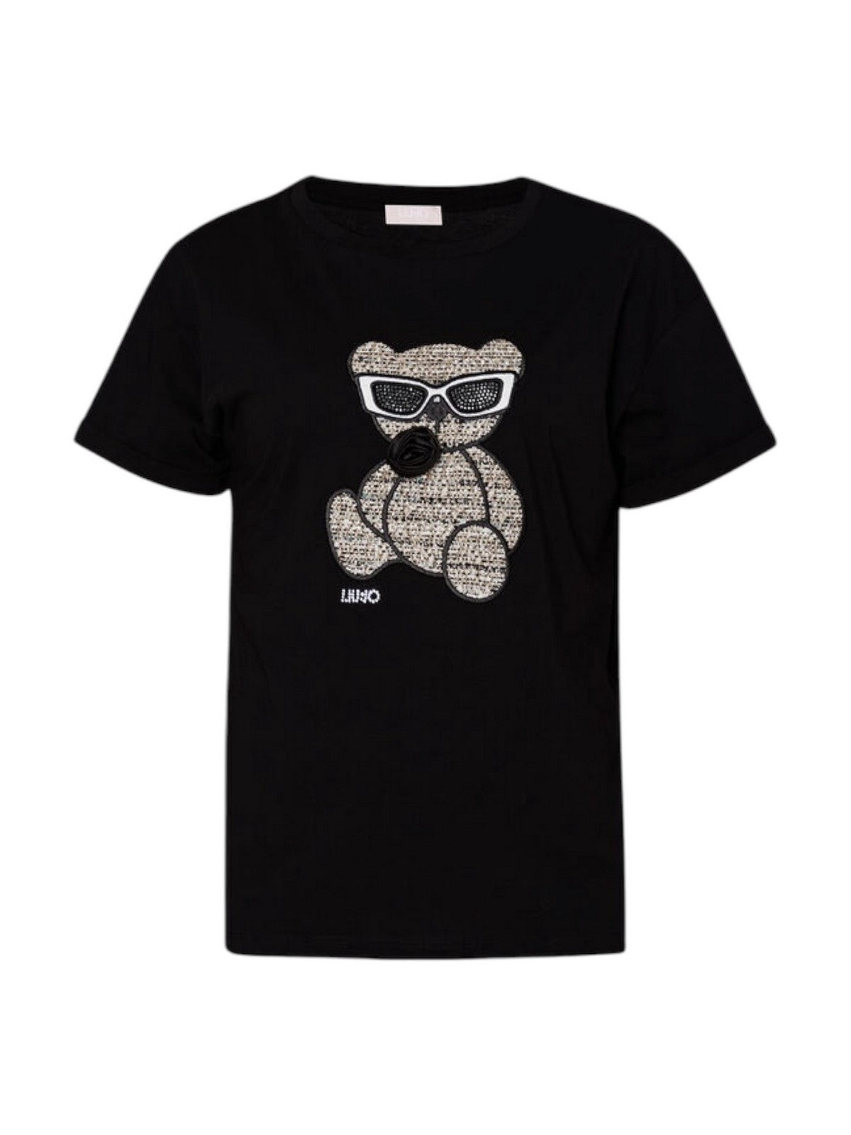 LIU JO WHITE T-Shirt e Polo Donna WF4411J5904 N9940 Nero gioboutiqueweb