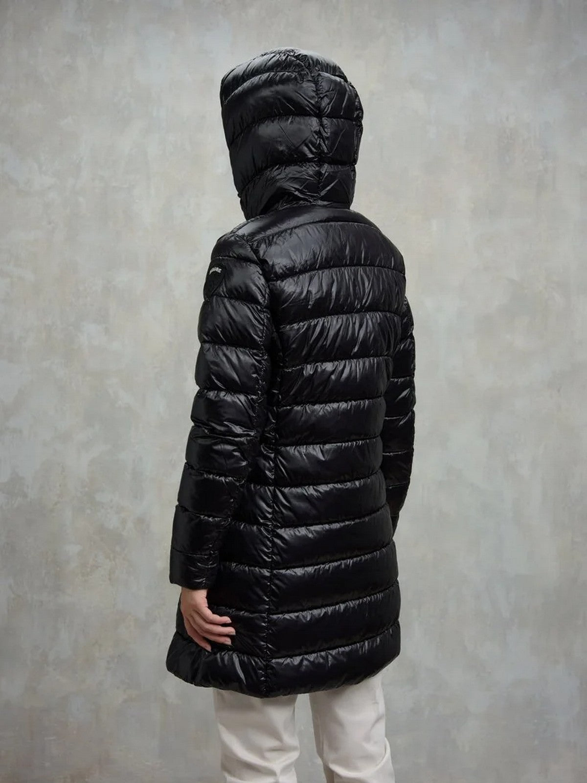 BLAUER Piumino Donna ADELAIDE 25WBLDK02069 006648 999EI NERO interno BEIGE 301