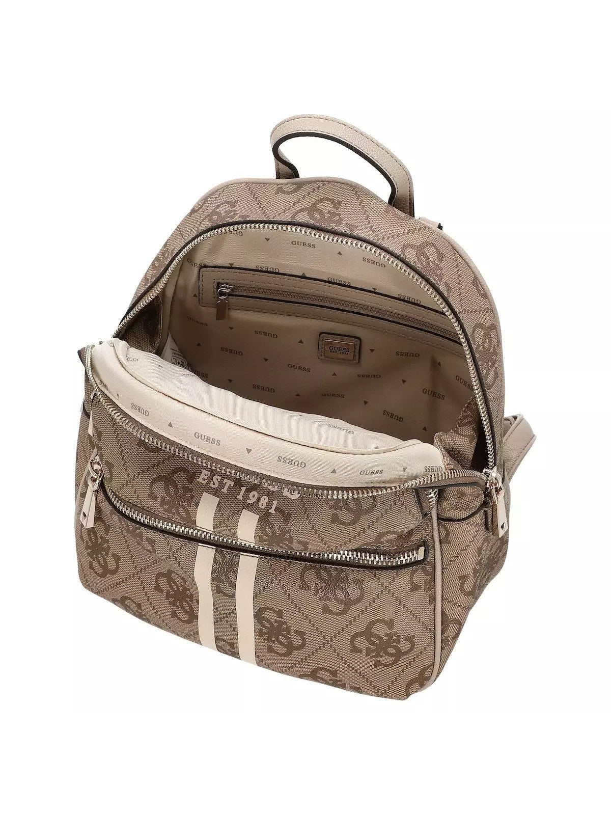 GUESS Zaino Donna MANHATTAN II LARGE BACKPACK HWOS71 18330 LTL LATTE LOGO