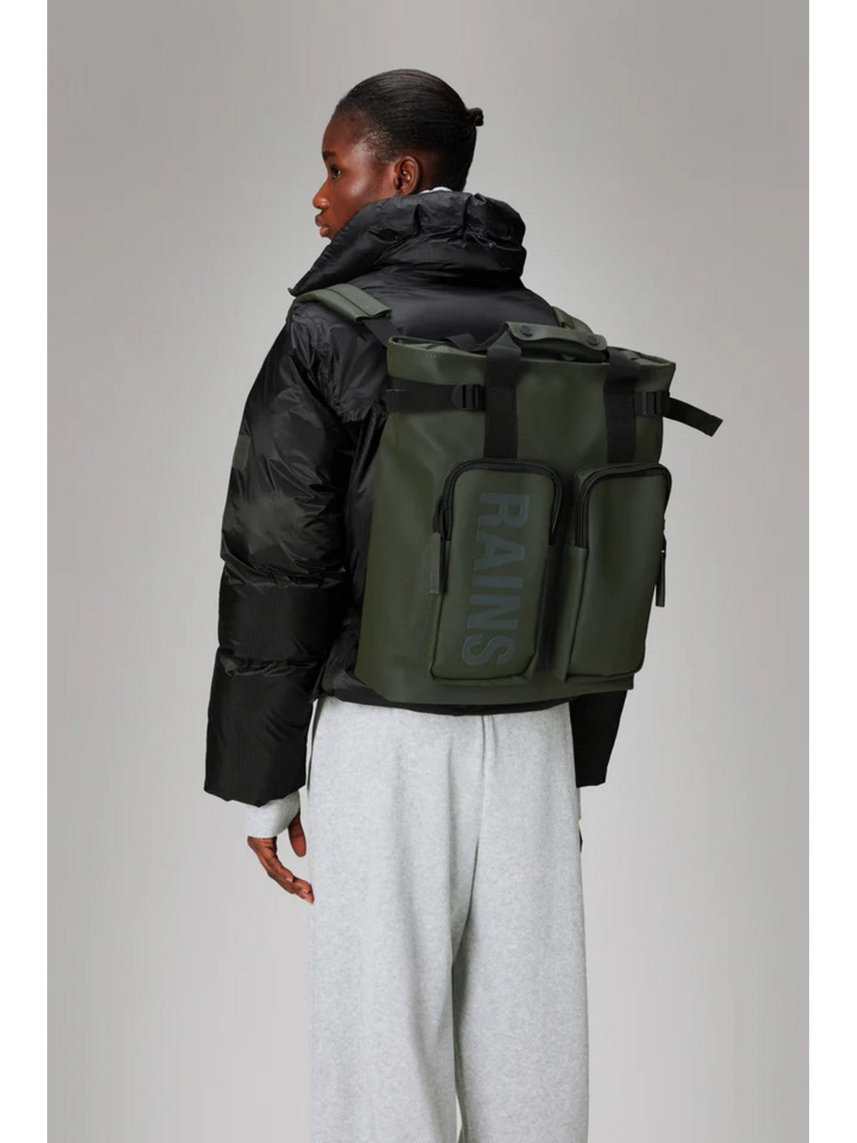 RAINS Zaino Unisex adulto Texel Tote Backpack W3 14240 03 Green GREEN
