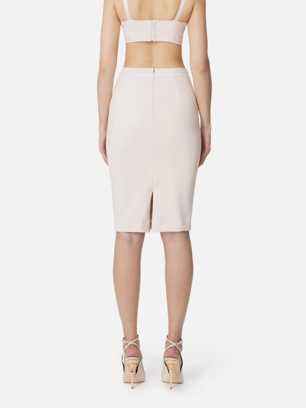 ELISABETTA FRANCHI Gonna Donna GO11852E2-193 Beige gioboutiqueweb