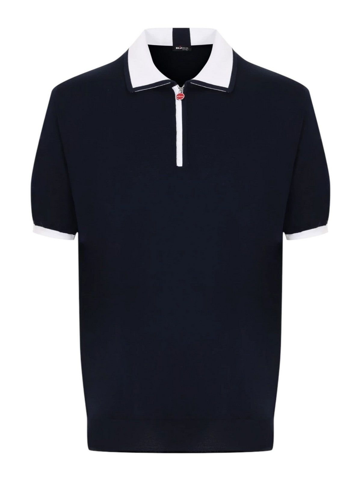 KITON T-Shirt e Polo Uomo UMK0571V111A00J DARK BLUE/WHITE Blu gioboutiqueweb