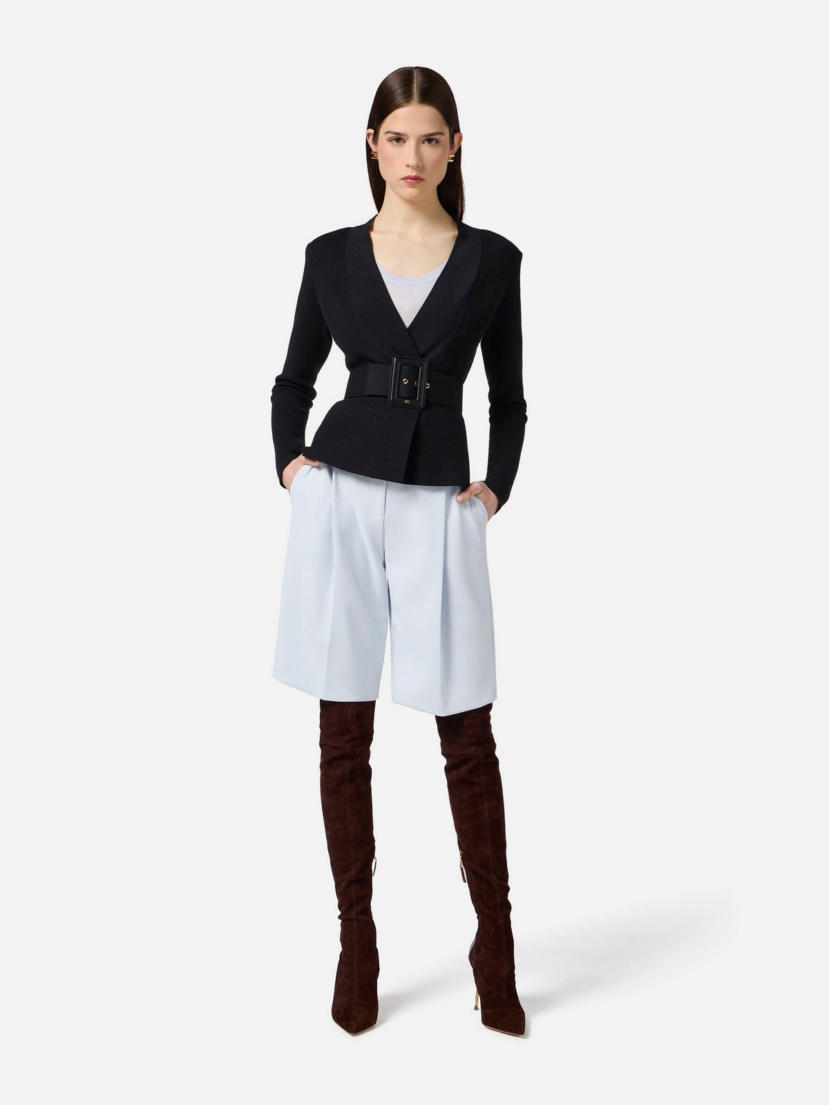 ELISABETTA FRANCHI Maglia Donna MK48S57E2 110 Nero