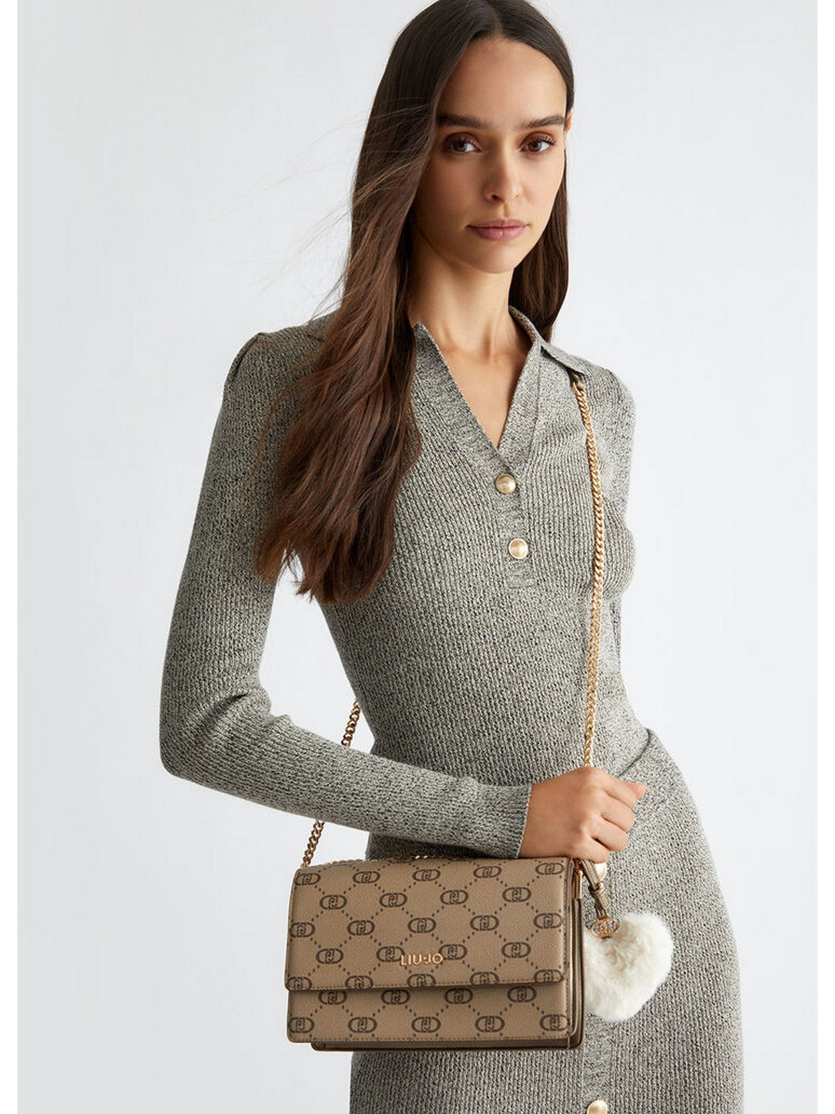 LIU JO ACCESSORIES Borsa Donna AF4253E0668 61406 Marrone gioboutiqueweb