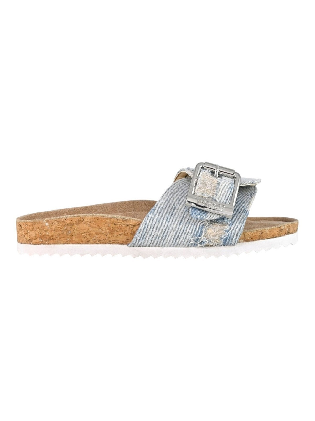 COLORS OF CALIFORNIA Sandalo Donna monoband sandal cork&denim HC.BIO503 WHI WHITE