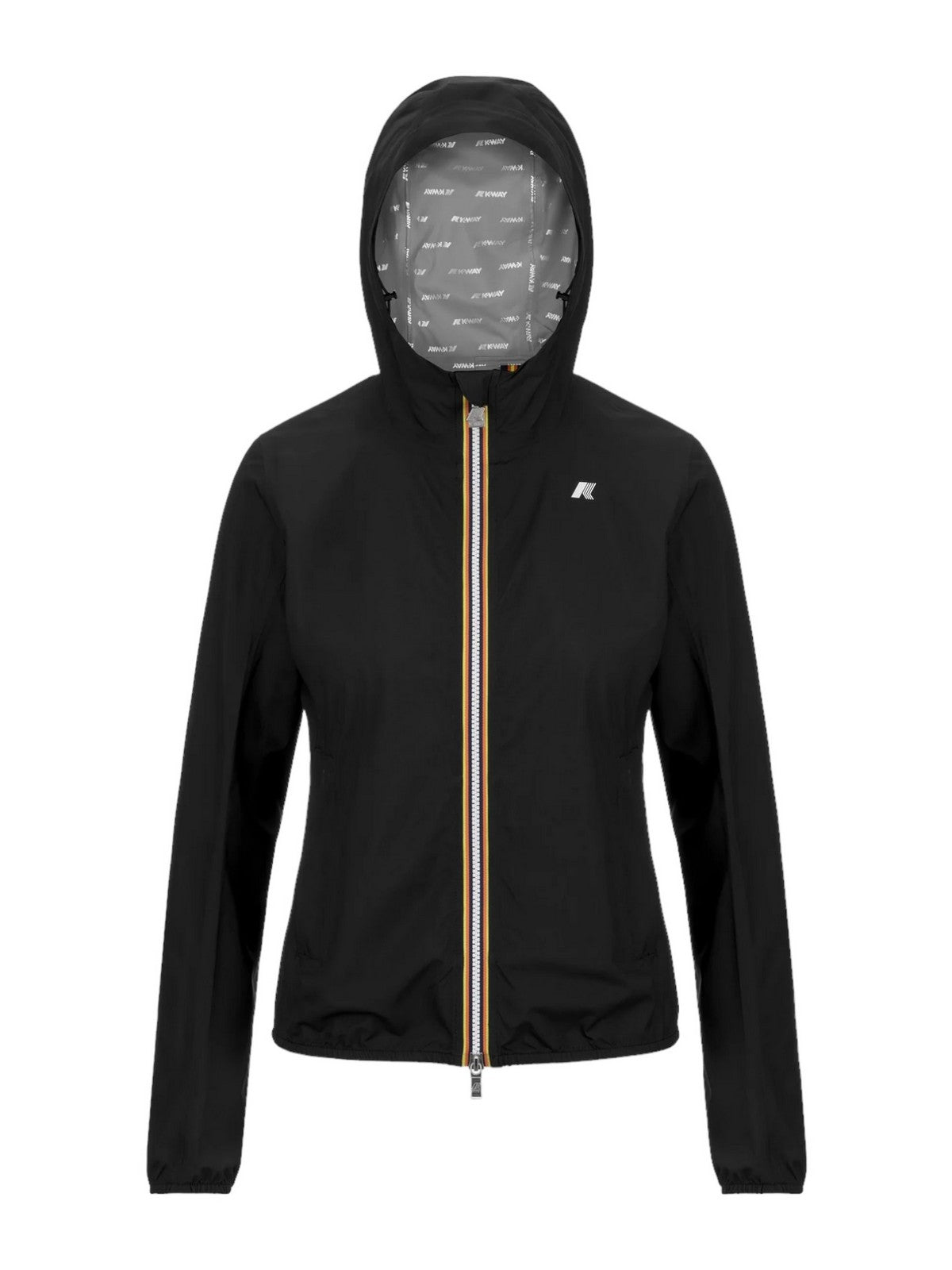 K-WAY Giubbino Donna Lily Eco Stretch Dot K5127LW USY Nero gioboutiqueweb