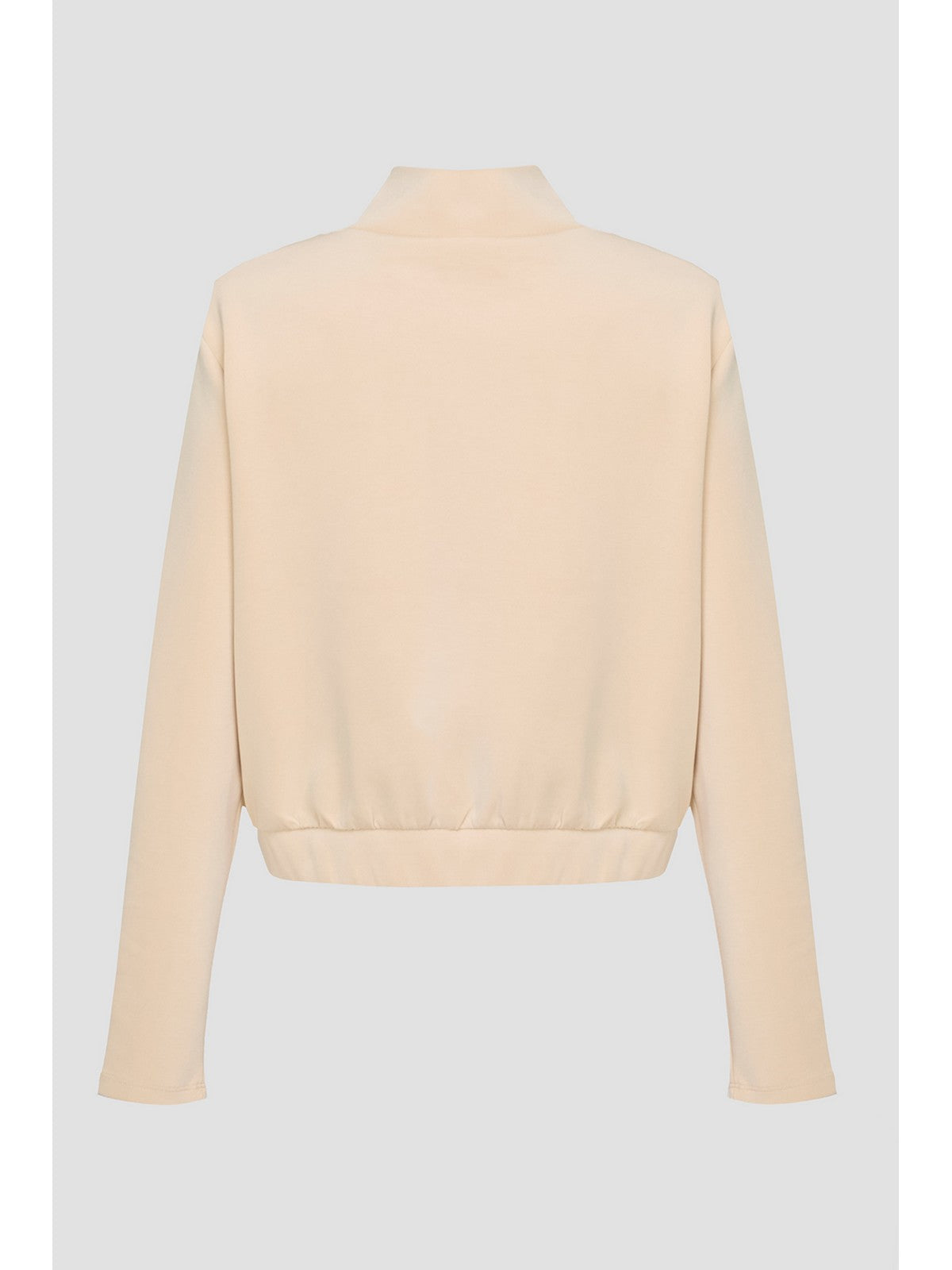 GUESS SPORT Felpa Donna OLYMPE HIGH NECK SWEATSHIRT V4YQ05 KCAY2 G1L9 Beige gioboutiqueweb