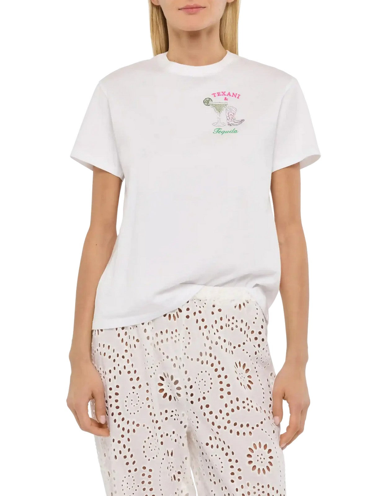 MC2 SAINT BARTH T-shirt Donna EMILIE 05942H Bianco gioboutiqueweb