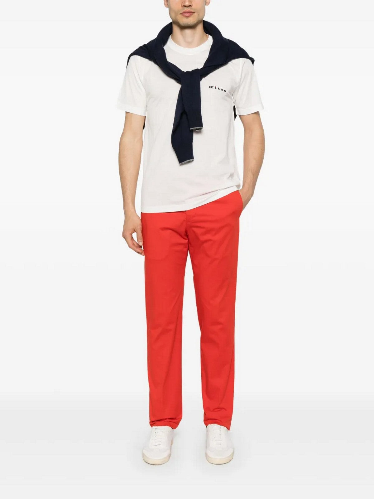 KITON T-shirt Uomo UMK0717HE30000 WHITE WHITE