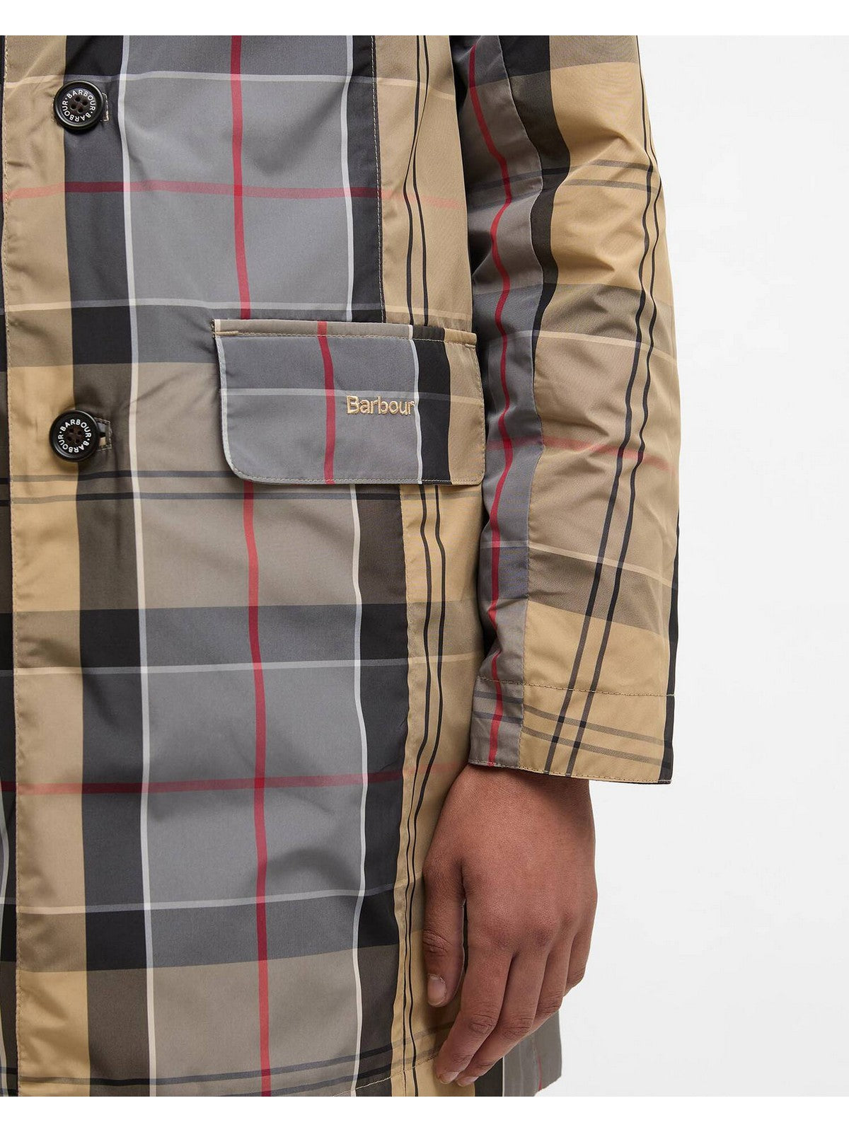 BARBOUR Giubbino Donna BABBITY SHOWERPROOF LSP0233 BK11 BLACK/DRESS TARTAN