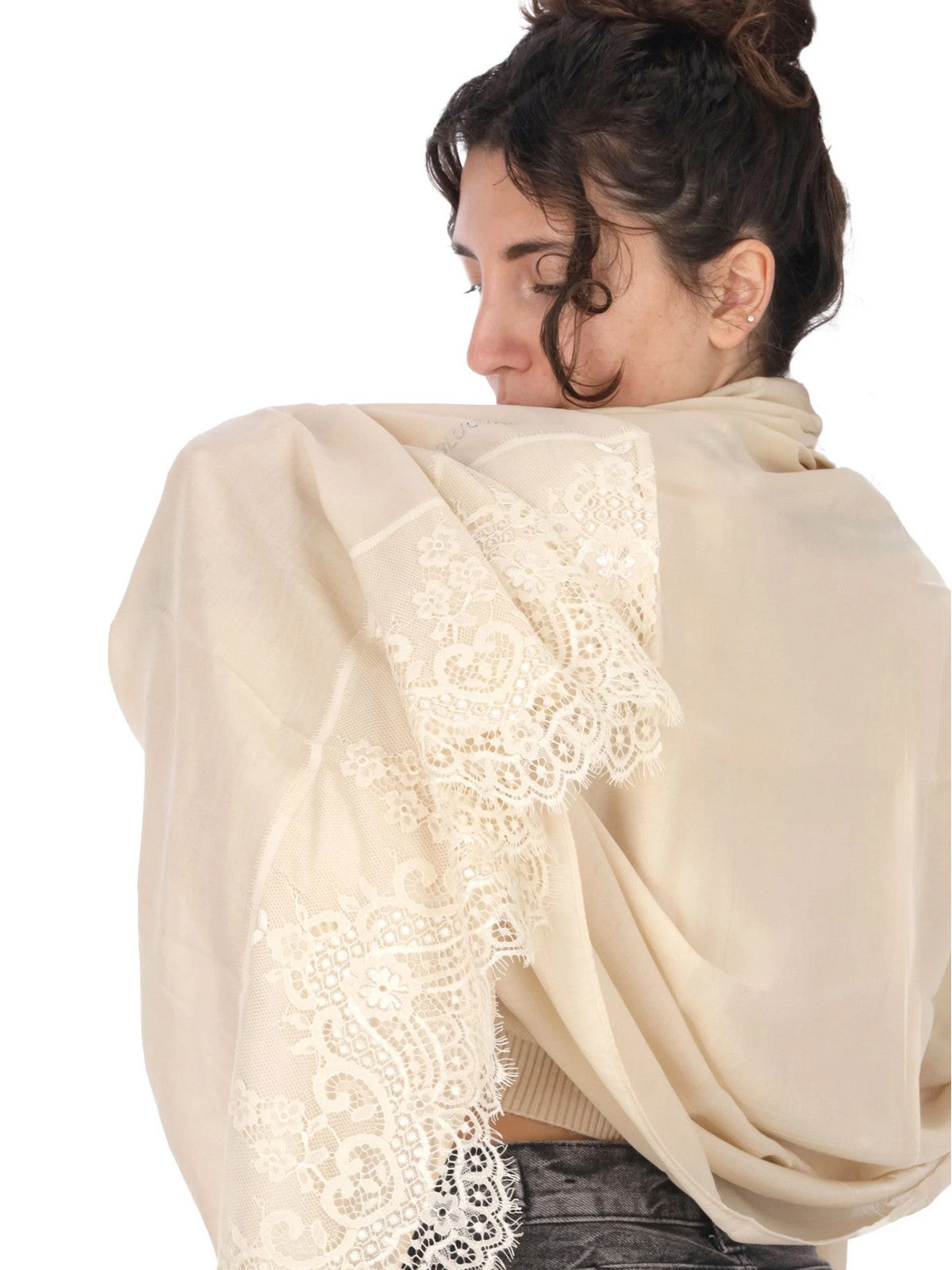 BLUGIRL Stola Donna PA5021T0300 10103 Bianco gioboutiqueweb