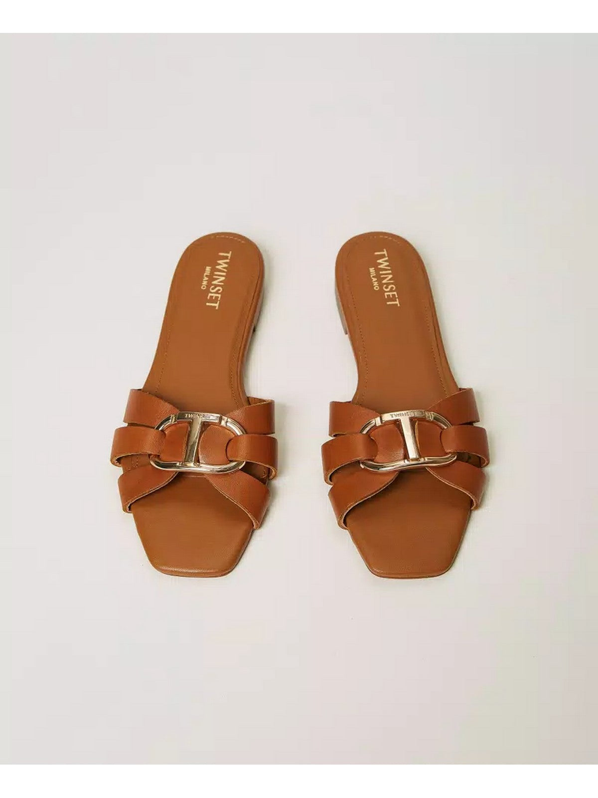 Twinset Ciabatta Donna 241TCT120 00057 Brown