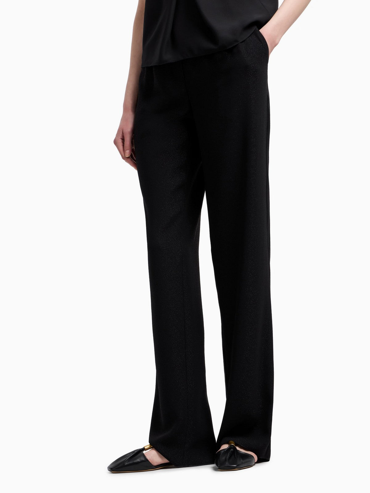 EMPORIO ARMANI Pantalone Donna EW002204 AF12528 UC001 Nero gioboutiqueweb