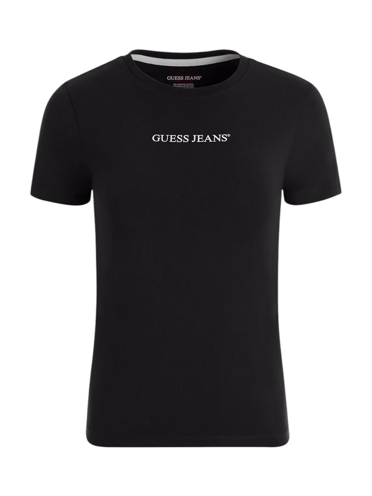 GUESS T-shirt Donna GJ SS CN SLIM LOGO PRINT TEE W4YI01 J1314 JBLK Nero gioboutiqueweb