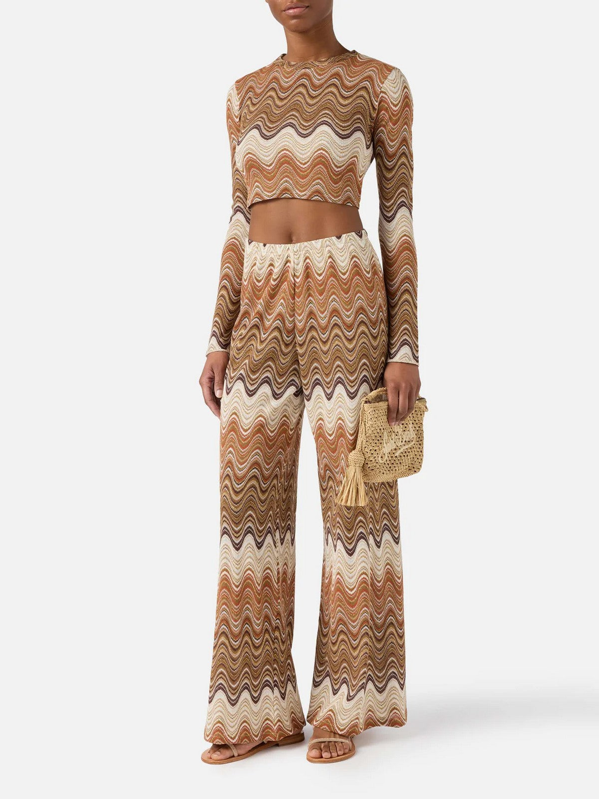 MC2 SAINT BARTH Pantalone Donna AMALIA 01846L RACHEL SEA WAVE 18