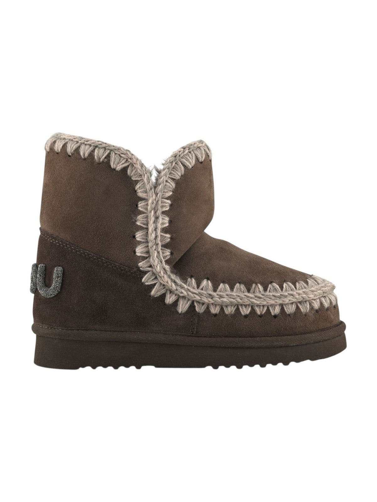 MOU Stivali e Stivaletti Donna ESKIMO 18 GLITTER LOGO MU.FW101050A BRPEP Brown Pepper