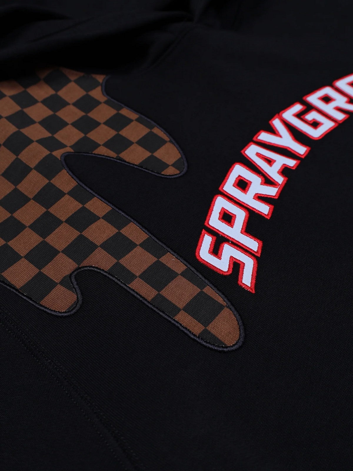 SPRAYGROUND Felpa Uomo DRIP HOODIE BRN SP686G BROWN