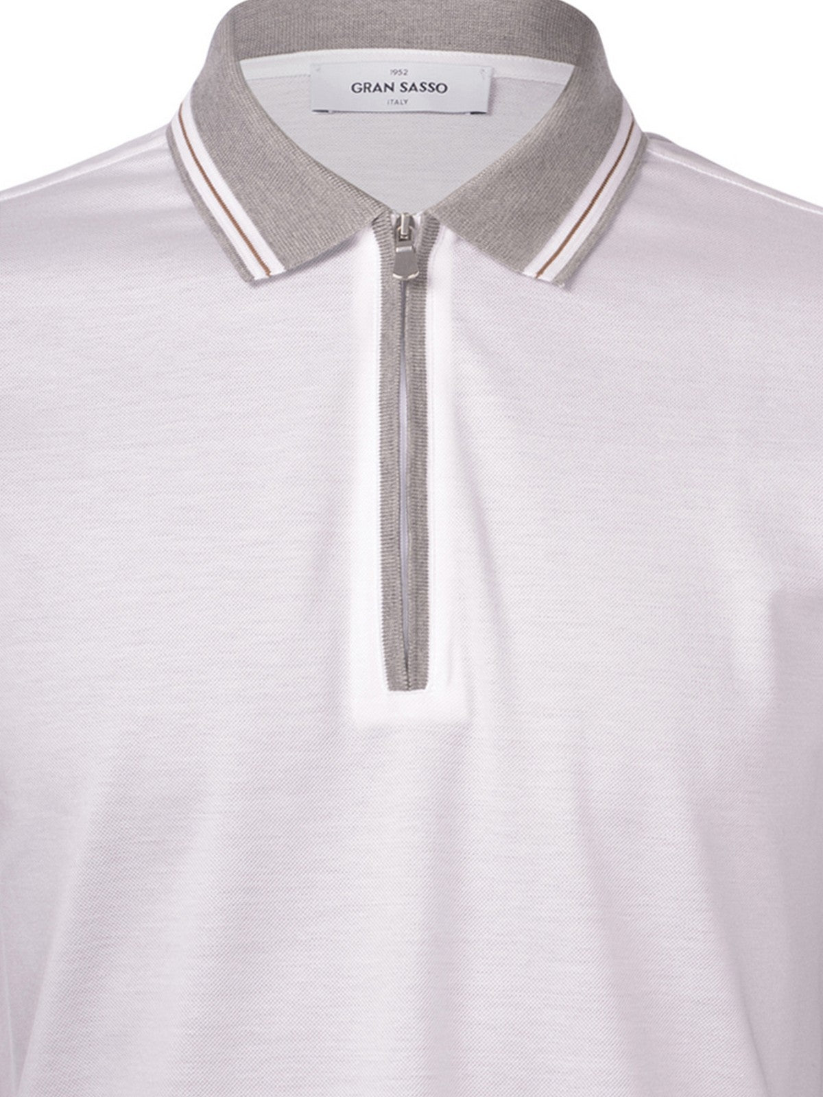 GRAN SASSO Polo Uomo 60147/74219 001 Bianco gioboutiqueweb