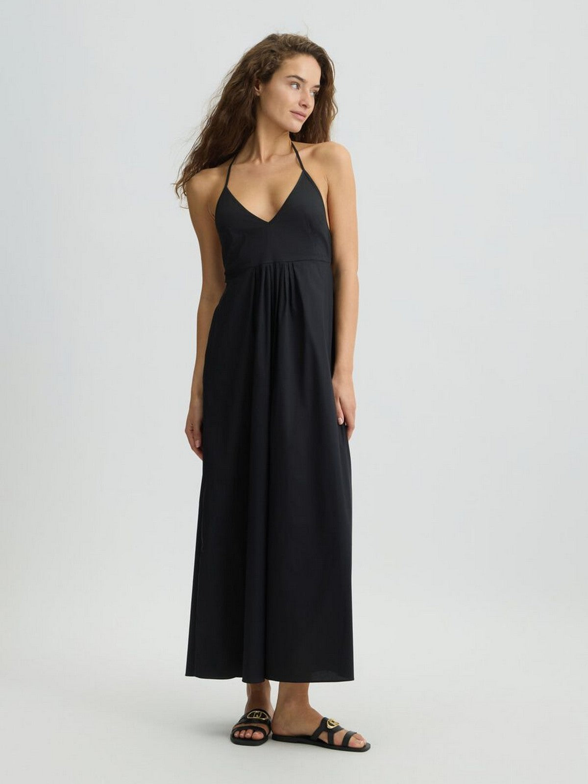 LIU JO BEACHWEAR Abito Donna VA5069TS330 22222 NERO gioboutiqueweb