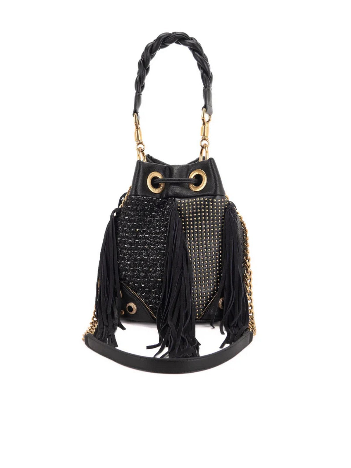 LA CARRIE Borsa Donna LEGACY BUCKET SYNT./CLOTH/RAPH. 151M-EM-119-SCR MUB Nero gioboutiqueweb