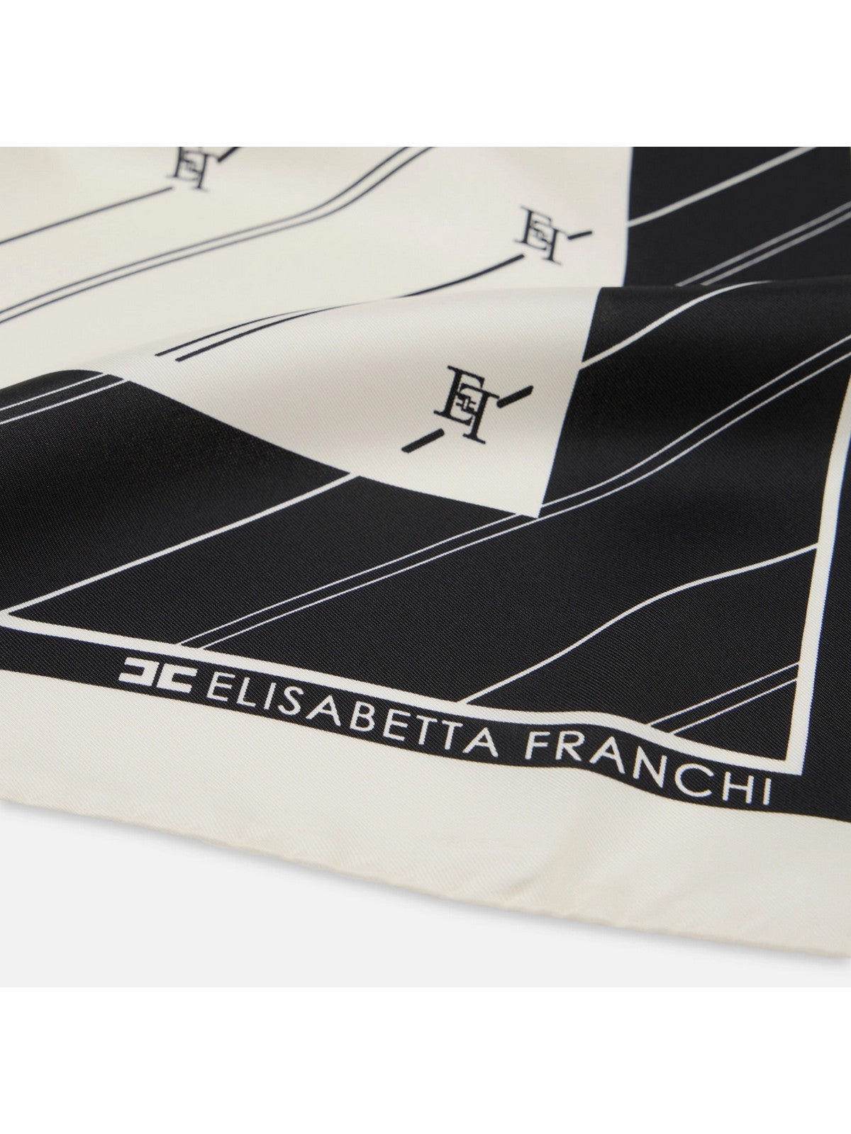 ELISABETTA FRANCHI Foulard Donna FO01L46E2 E84 Nero gioboutiqueweb