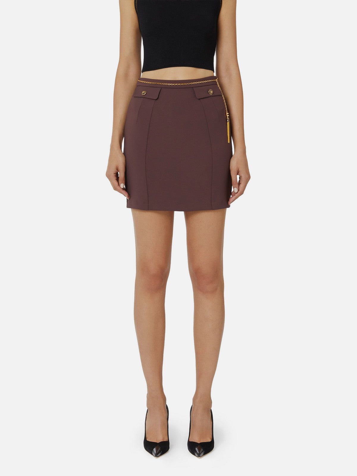 ELISABETTA FRANCHI Gonna Donna GO14857E2 EA4 MERLOT