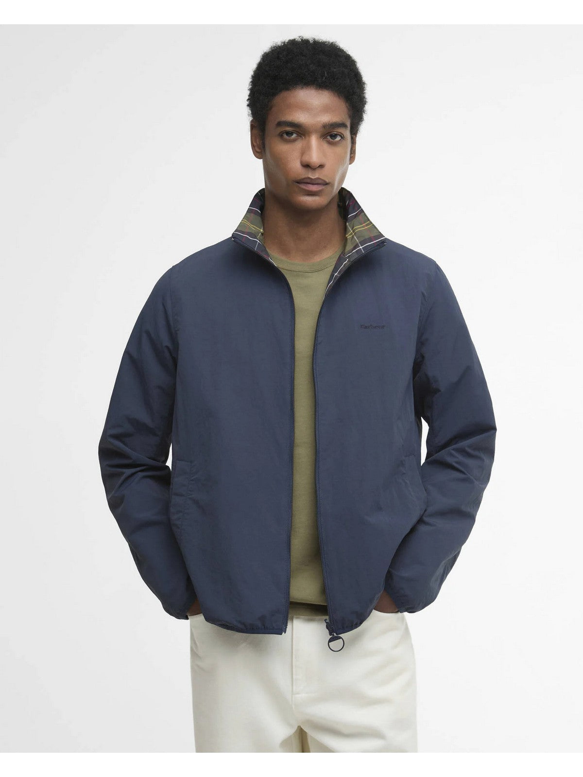 BARBOUR Giubbino Uomo REVERSIBLE KORBEL SHWRPRF JKT MSP0188 NY71 NAVY