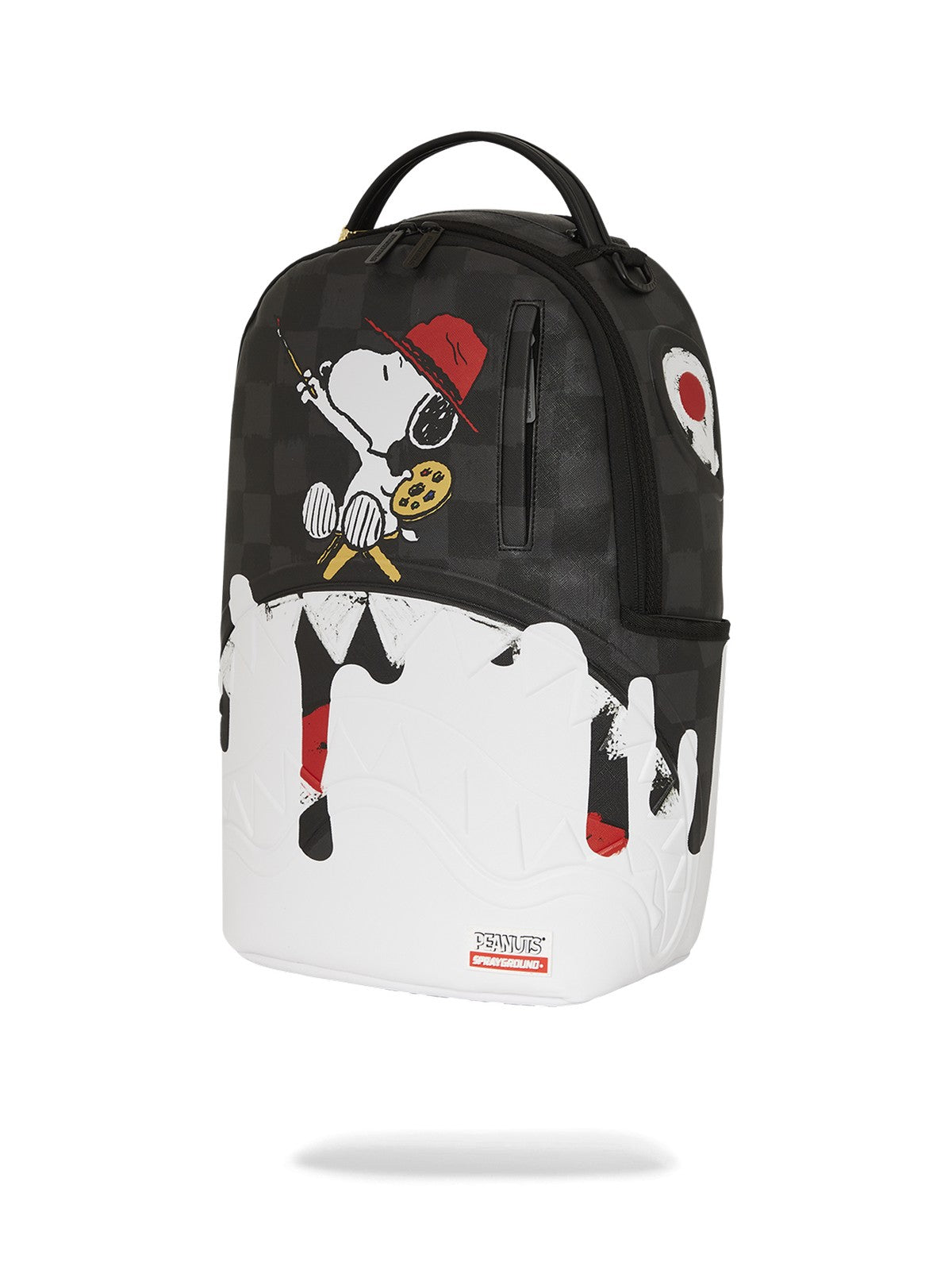SPRAYGROUND Zaino Uomo SNOOPY PAINTING SHARK DLXSV BACKPACK 910B7686NSZ Nero gioboutiqueweb