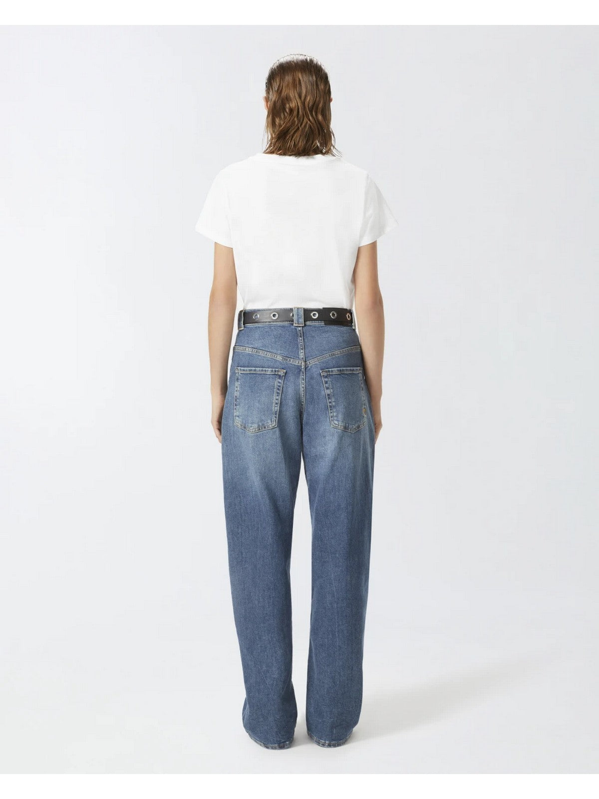 PINKO T-shirt Donna BASICO T-SHIRT JERSEY OLD WASH 100373-A228 Z04 Bianco gioboutiqueweb