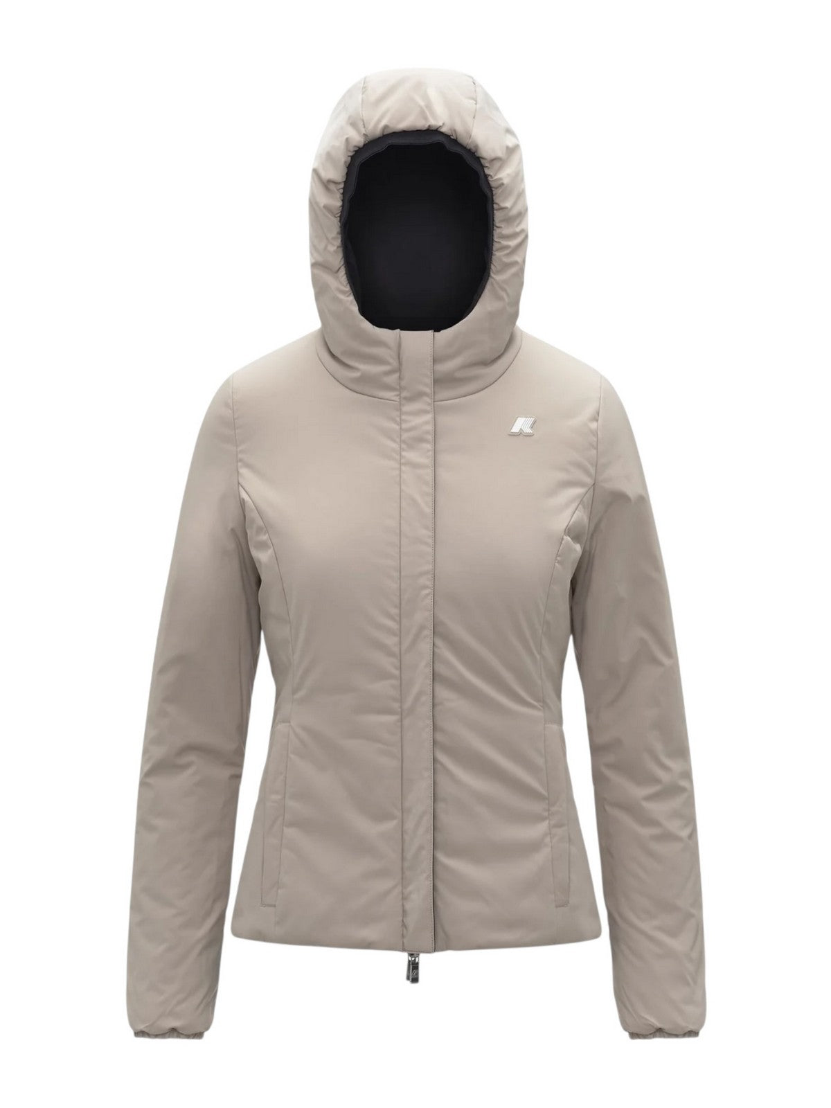 K-WAY Giubbino Donna LILY ST WARM DOUBLE K6128TW BC9 Black Pure - Beige C