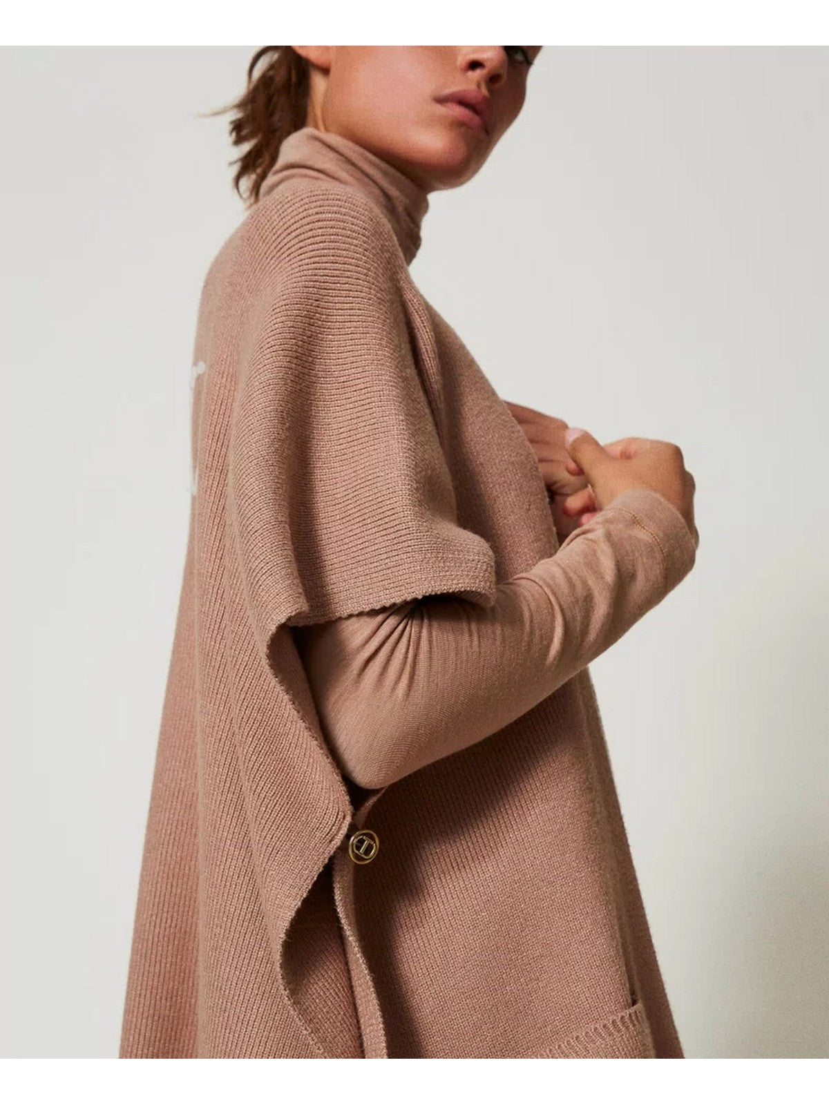 TWINSET Mantella Donna 242TA4150 11754 Marrone gioboutiqueweb