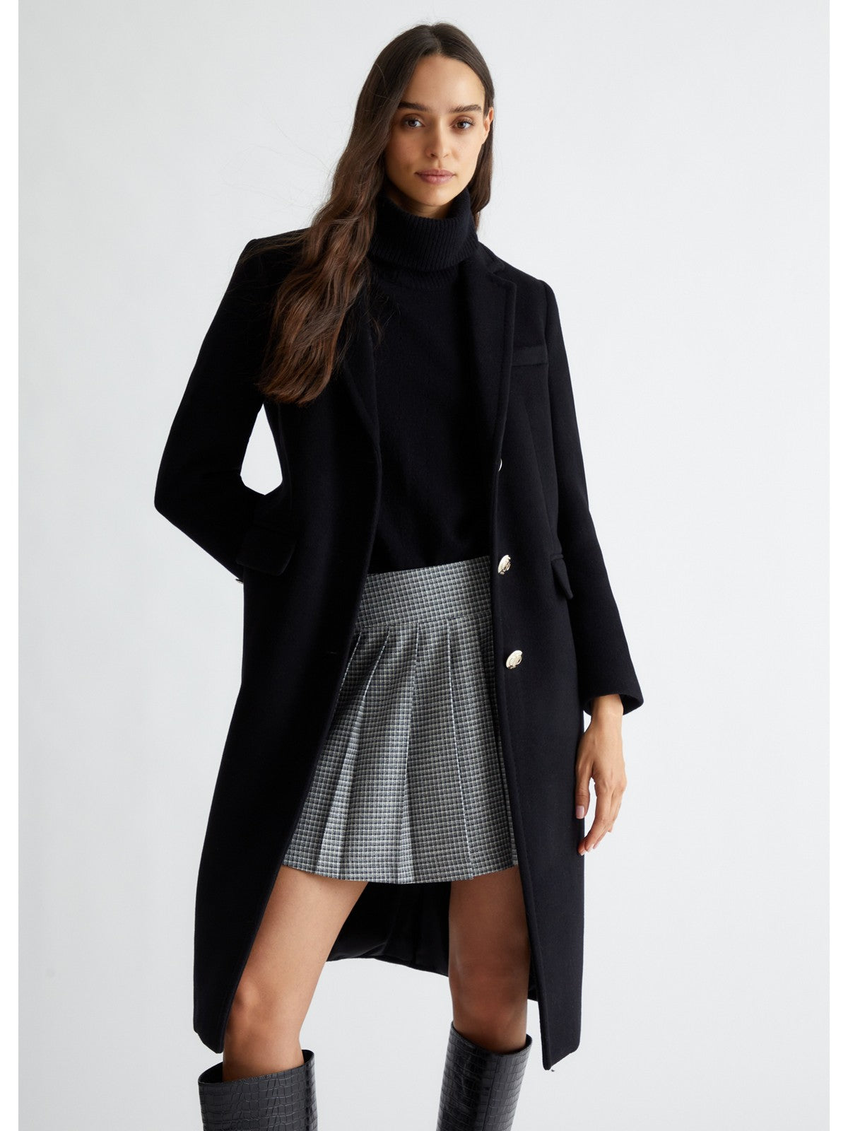 LIU JO BLACK Cappotto Donna CF4333T2583 22222 Nero gioboutiqueweb