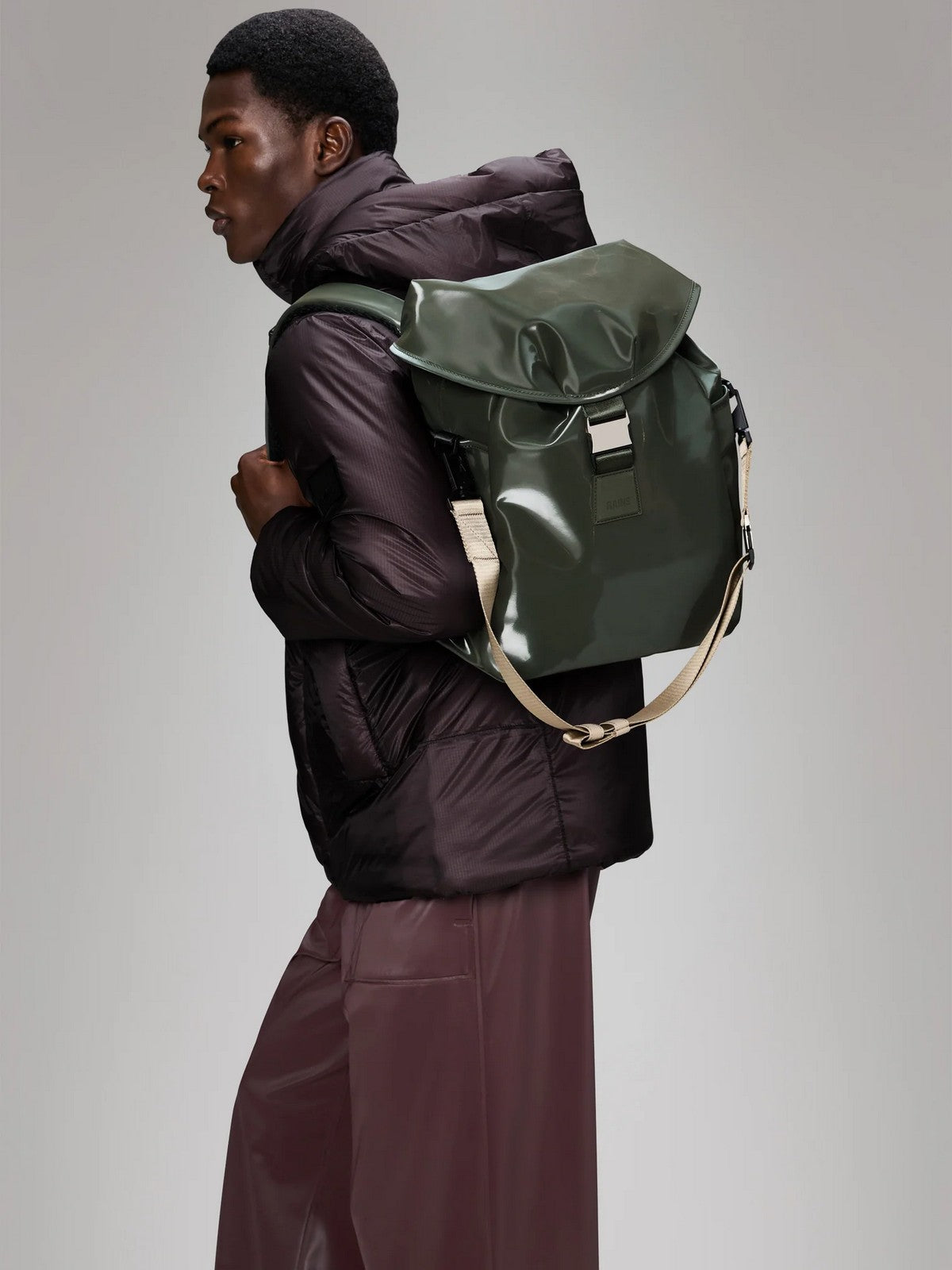 RAINS Zaino Unisex adulto Valera Bucket Backpack W3 14840 127 Swamp Swamp