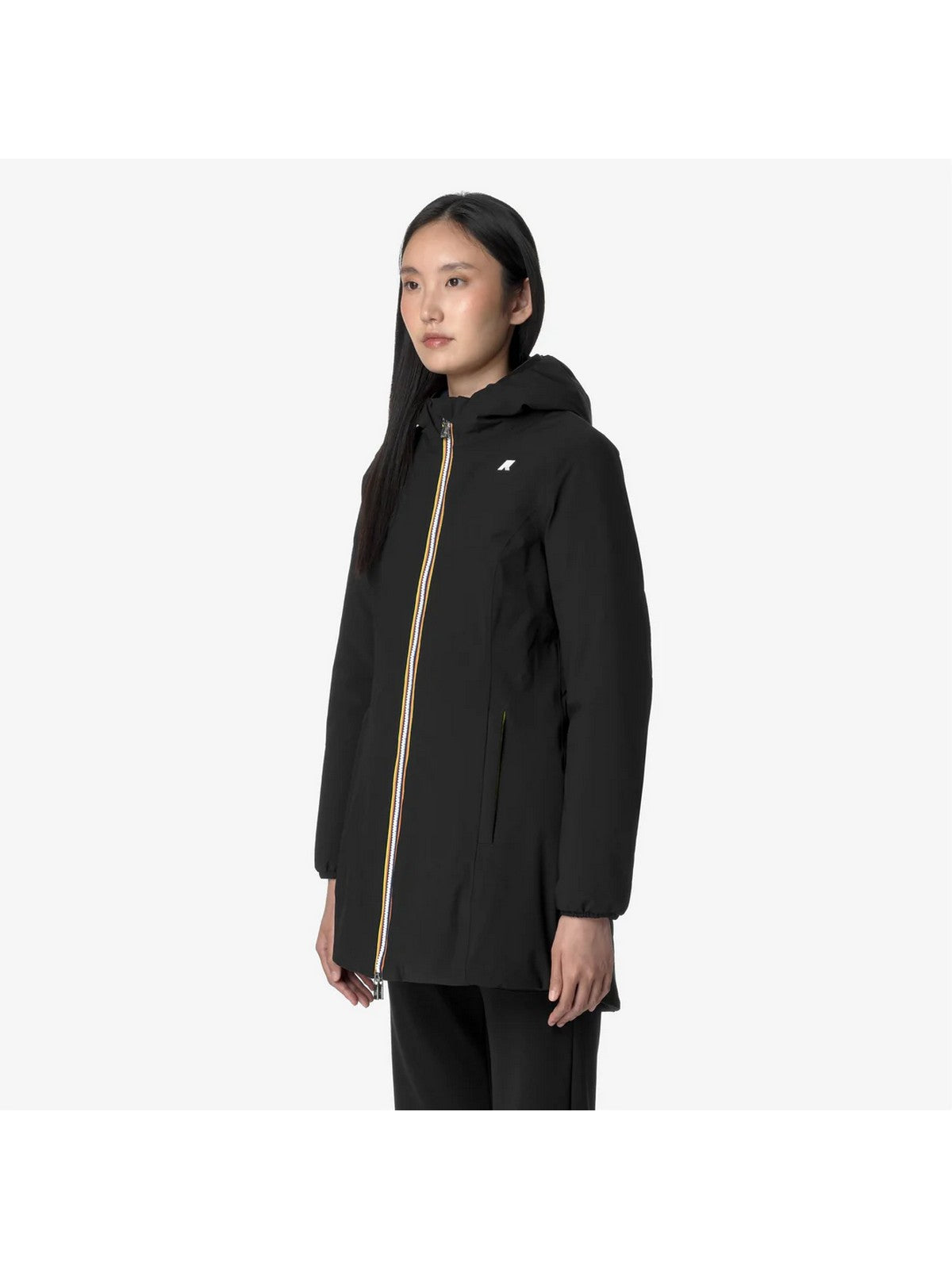 K-WAY Giubbino Donna DENISE ST WARM DOUBLE K6128UW A3C BLACK-BLUE DEPTH gioboutiqueweb