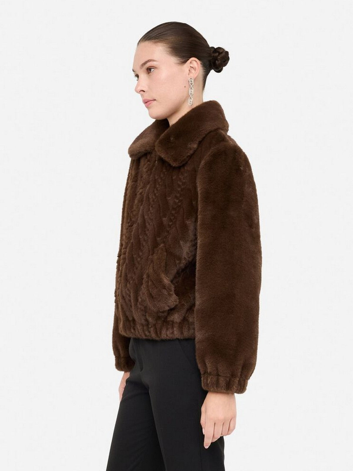 LIU JO WHITE Giubbino Donna MF5094E1044 90915 CIOCCOLATO