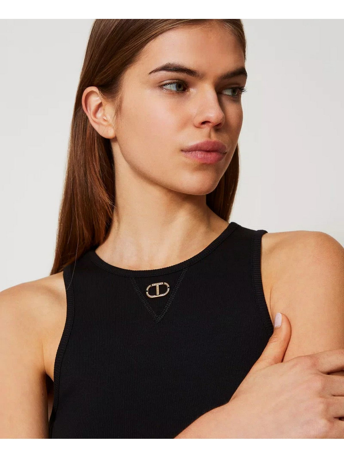 TWINSET Canotta Donna 251TP2550 00006 Nero gioboutiqueweb