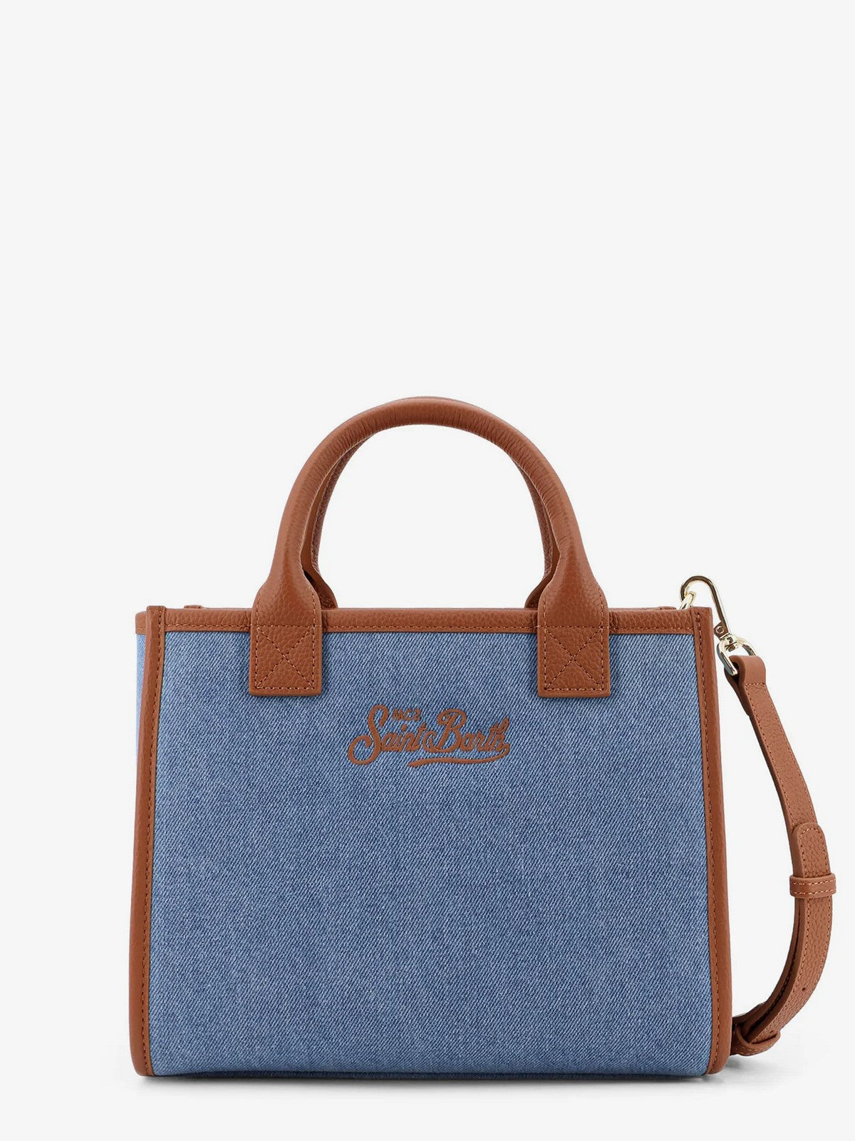 MC2 SAINT BARTH Borsa Donna VANITY BAG MIDI 01515L DENIM GRAIN LEATHER 19 EMB