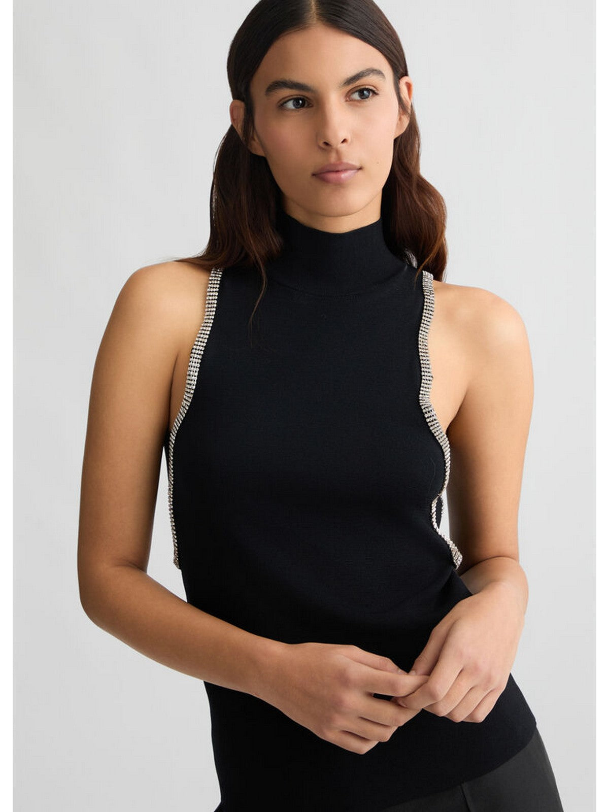 LIU JO WHITE Top Donna WA5224MS55N 22222 Nero gioboutiqueweb