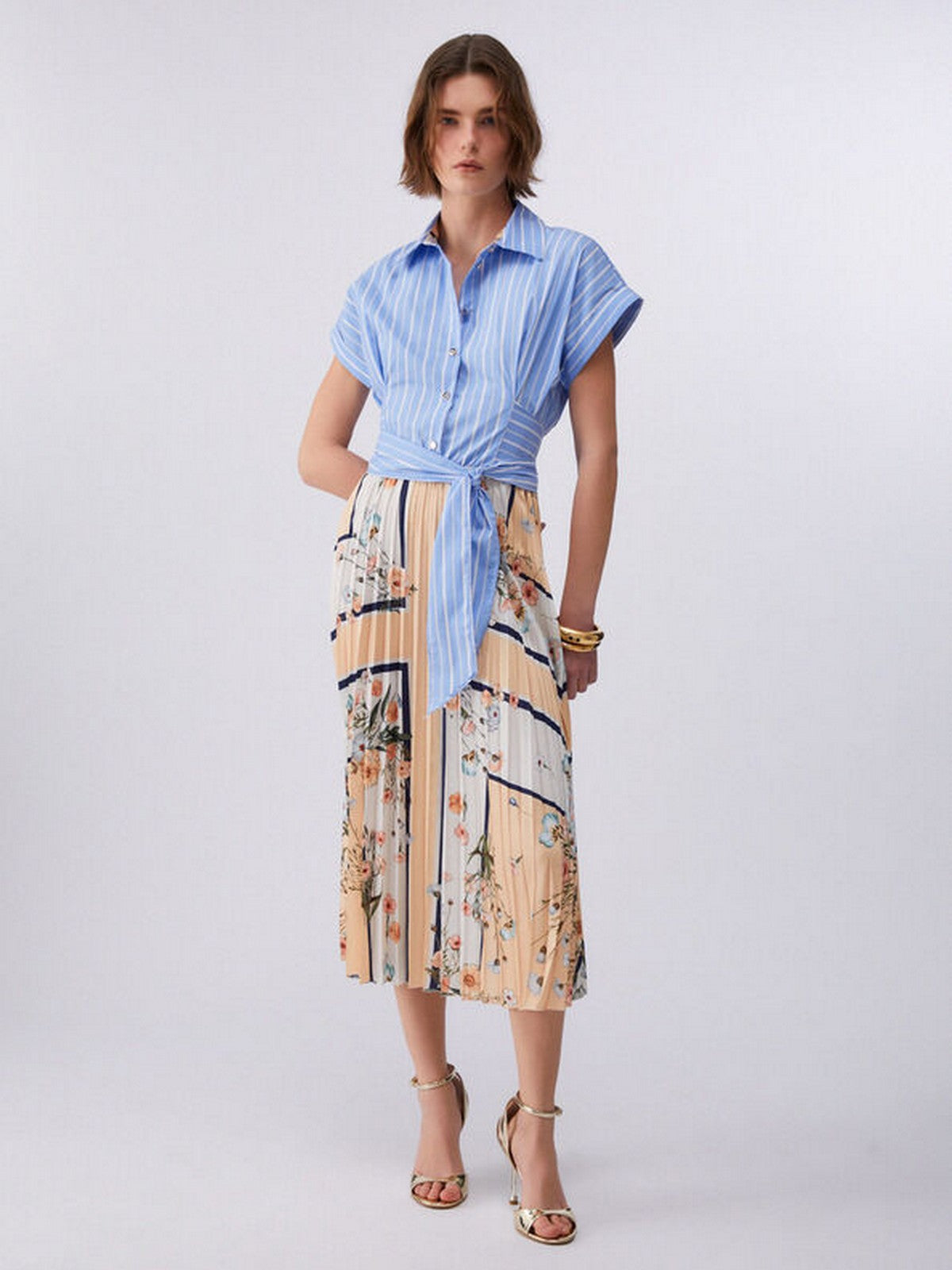 LIU JO WHITE Abito Donna WA6344T2555 P9547 Blu str/bloom.small