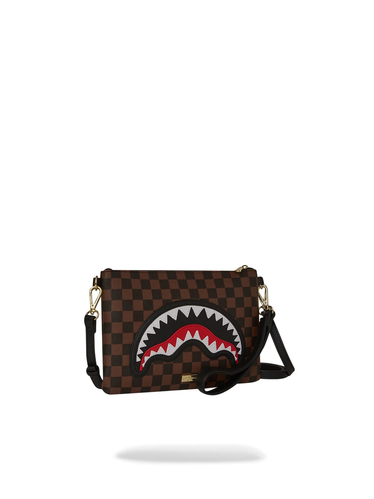 SPRAYGROUND Pochette Unisex adulto SAWTOOTH SHARKS IN PARIS CROSSOVER CLUTCH 910B7841NSZ Nero gioboutiqueweb